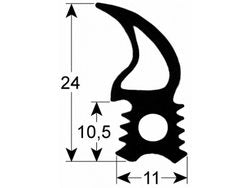 Ущільнення дверей резинка для пароконвектомата Convotherm OES, OEB 10рівн.серії, 460x770мм
