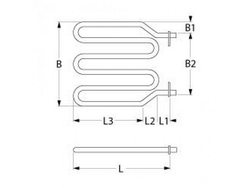 Тен нагрівач для піци печі Bartscher ST серії 1000Вт, 230В