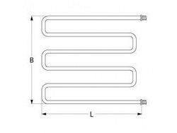 Тін універсальний нагрівач для піци печі Cuppone 2000Вт, 230В, фланець різьб. ø1/4"
