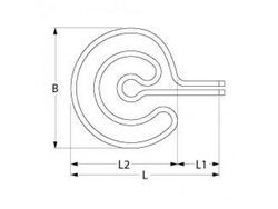 Тен для піци преса Cuppone P45, PFZ45 серії 2500Вт, 230В