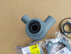 Зливне коліно дренажне для посудомийної машини Electrolux, Zanussi LS6, LS8, WT50 серії