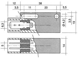 Магнітний вимикач E710 1B для посудомийної машини Zanussi, Electrolux, Hobart
