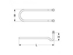 Тен бака, ванни для посудомийної машини NuovaSimonelli, Omniwash 800Вт, 230В, фланець M12x1