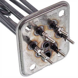 Тін бойлера для посудомийної машини Elframo, Komel, MBM 418879 9800W 230V L=322mm B=37mm фланець 81х96mm