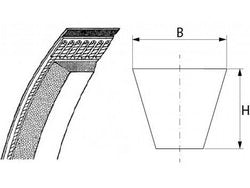 Ремінь клиновидний A/13 для тестомісу Alimacchine NT серії