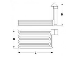 Тін для фритюрниці Gastrofrit 418552 10000W 400V