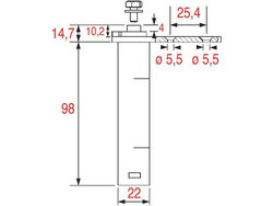 Петля пружина дверей для холодильного обладнання Fagor 12038130