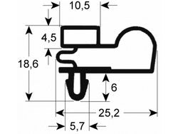 Ущільнення дверей резинка для холодильного стола Desmon, Emmepi 415x625мм. проф.9010