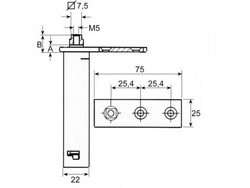 Петля пружина дверей для холодильного обладнання, шокової заморозки Afinox, MBM, Studio 54, Zanussi 28XC