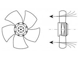Мотор обдування вентилятор WEIGUANG YWF4E-400 для холодильного обладнання Foster