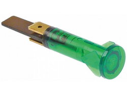 Лампочка сигнальна зелена ø 10мм