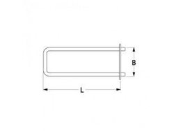 Тен універсальний нагрівач для Mareno 1000Вт, 230В, фланець 175х32мм