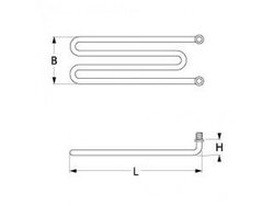 Тен універсальний нагрівач для Morice 1150Вт, 230В, фланець M12x1