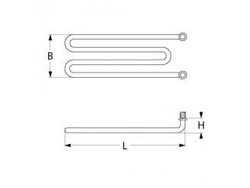 Тін універсальний нагрівач 1000Вт, 230В, фланець M14x1,5