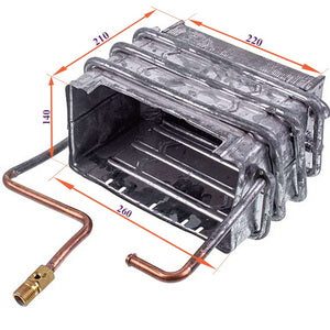 Теплообмінник (широкого типу) для газової колонки Etalon Y 10 I