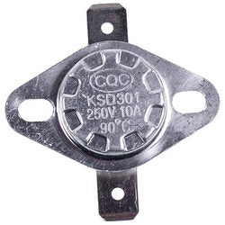 Термостат перегріву 90°C 10 A 250 В KSD301 для газової колонки 26300040