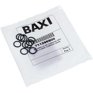 Набір прокладок (10 шт.) O-Ring 19x14x2.5 мм TFL теплообмінника для газового котла Baxi/Westen 711296900