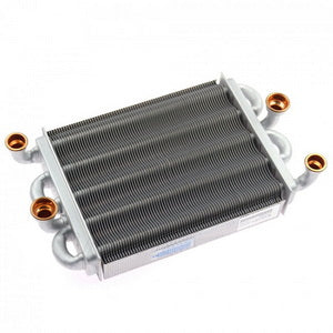 Теплообмінник бітермічний для газового котла Fondital Antea, Nova Florida Delfis 24 кВт 6SCAMBIT01