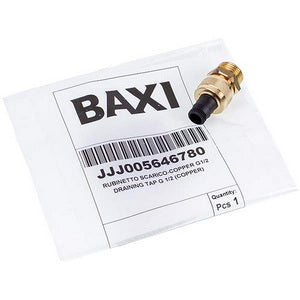 Кран зливний 1/2" для газового котла Baxi Nuvola 3 Comfort, Westen Boyler Digit, Novadens 5646780