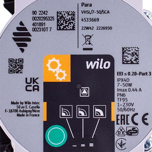 Частотний насос у зборі Wilo Para VPAR/7-50 для газового котла Vaillant TEC plus/pro VUW 20-34 кВт 0010030669