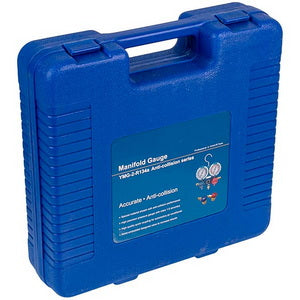 Манометричний колектор 2-вентильний LMG-2-R134a LEETO + шланги 3шт.x1200mm + автомуфти (R134a)