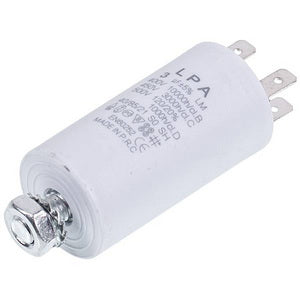 Пусковий конденсатор для пральної машини 3uF 450V CBB60 34x70mm (4 клеми)