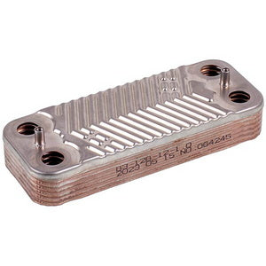 Теплообмінник пластинчастий ГВП (12 пластин, перехресні потоки) для китайського газового котла