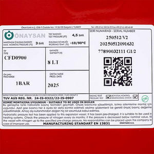 Розширювальний бак Onaysan СP 387 8 л для газового котла