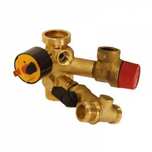 Гідравлічний вузол лінії подачі у зборі для газового котла Ferroli Domicompact, Domicompact D (old) 39812130