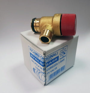 Запобіжний клапан 3 бар для газового котла Fondital Victoria, Panarea, Antea, Nova Florida Vela Compact, Delfis 6VALSIBA09