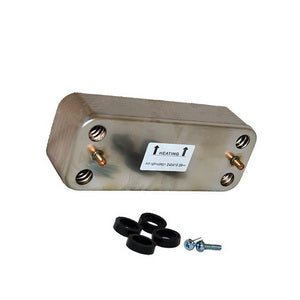 Теплообмінник пластинчастий ГВП Gidex (16 пластин) для газового котла Ferroli Divatech D, Bluehelix 3980I010