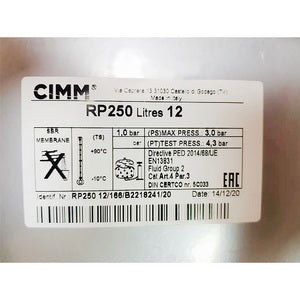 Розширювальний бак Cimm RP250 12 л для газового котла Ariston Clas B, Chaffoteaux Niagara 60001243
