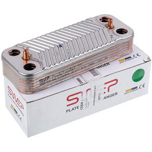 Теплообмінник пластинчастий ГВП Swep (12 пластин) для газового котла Ariston, Сhaffoteaux 65104333