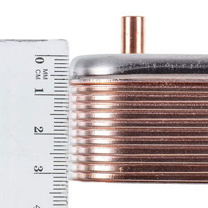 Теплообмінник пластинчастий ГВП Zilmet 17B1901224 (12 пластин) для газового котла 7828745