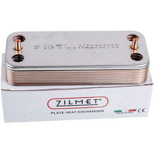 Теплообмінник пластинчастий ГВП Zilmet 17B1901224 (12 пластин) для газового котла 7828745