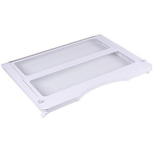 Полиця фреш-зони (розсувна) для холодильника Samsung DA97-07830A 483x370mm (скляна, з обрамленням)