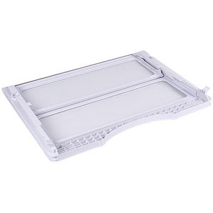 Полиця фреш-зони (розсувна) для холодильника Samsung DA97-07830A 483x370mm (скляна, з обрамленням)