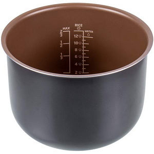 Чаша для мультиварки Philips 996510058722 6L D=240mm H=166mm коричнева (ТОВАР З УЦІНКОЮ)
