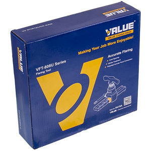 Вальцювання для мідних труб VALUE VFT-808U-I D труби= 1/4'' - 3/4'' (6-19mm)