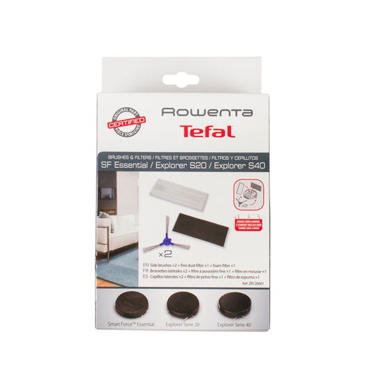 Набор фильтров ZR720001 HEPA + щетки боковых кромок робота пылесоса Rowenta