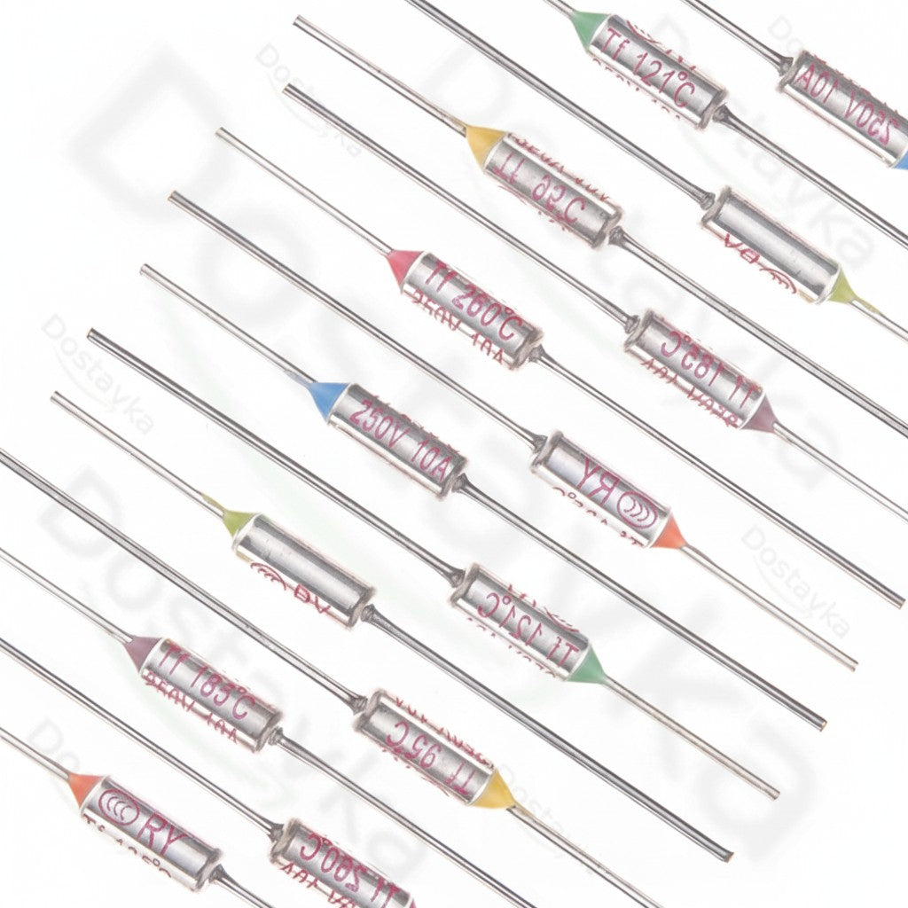 Термопредохранитель TF RY 10A 15A 250V, температуры 65°C-300°C