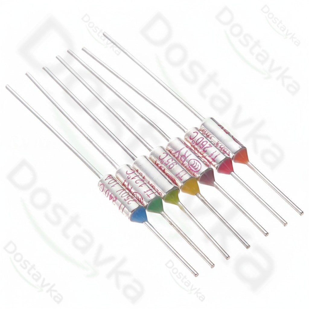 Термопредохранитель TF RY 10A 15A 250V, температуры 65°C-300°C