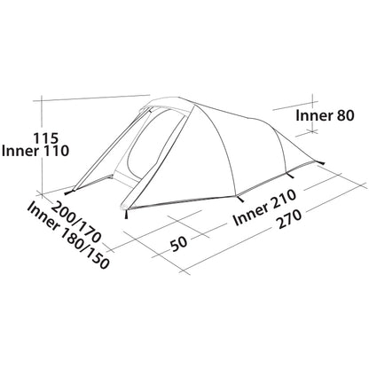 Намет тримісний Easy Camp Energy 300 Rustic Green (120389)