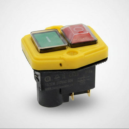 Кнопка для бетономешалки или станка 4 контакта 12A CK21E/4P (пластина 56*60)