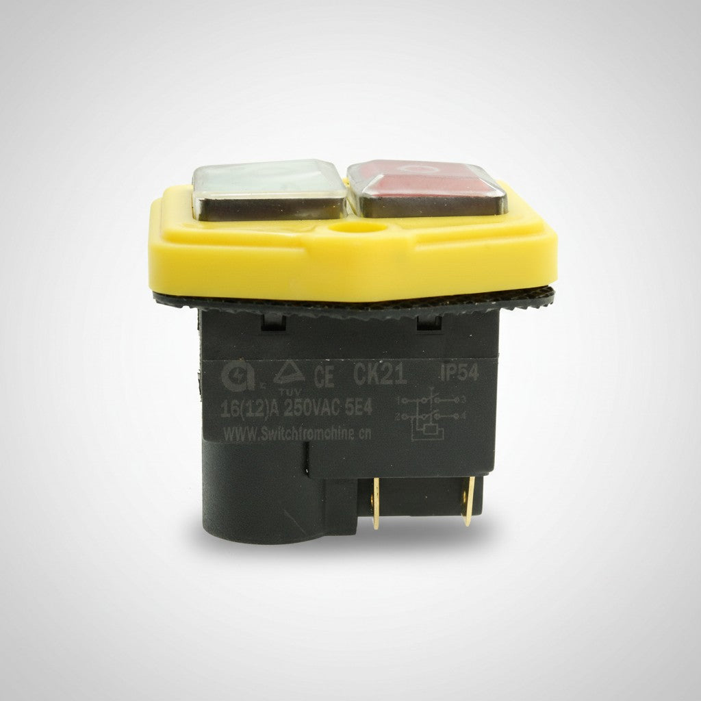 Кнопка для бетономешалки или станка 4 контакта 12A CK21E/4P (пластина 56*60)