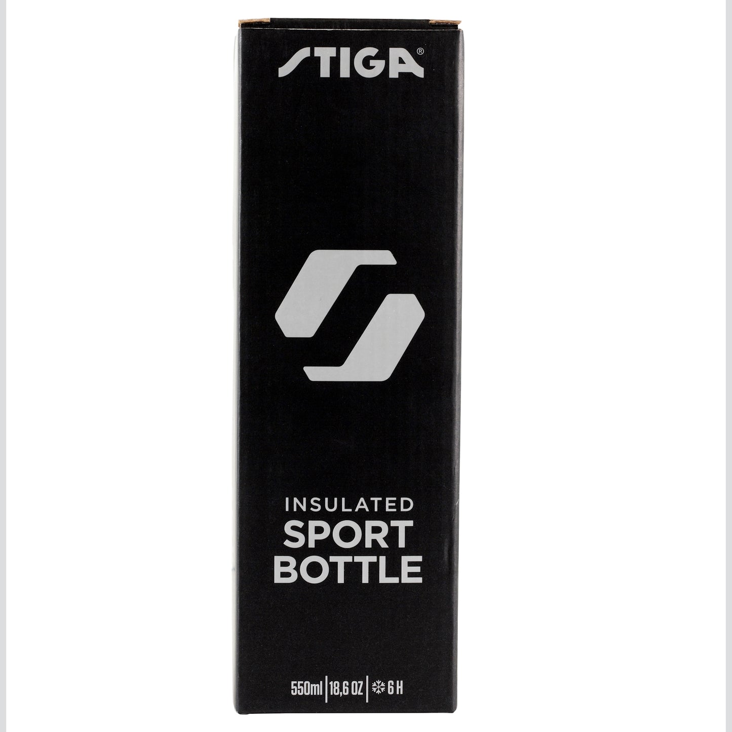 Пляшка для води Stiga Water Bottle Steel Black, 550ml (2905-0101-55)