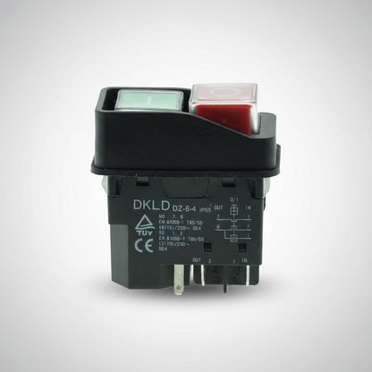 Кнопка для бетономешалки или станка черная 5 контактов