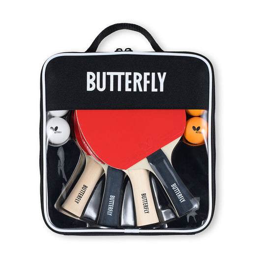 Набір для настільного тенісу Butterfly Racket Set Easy 4 Bats 6 Balls (6257643202)