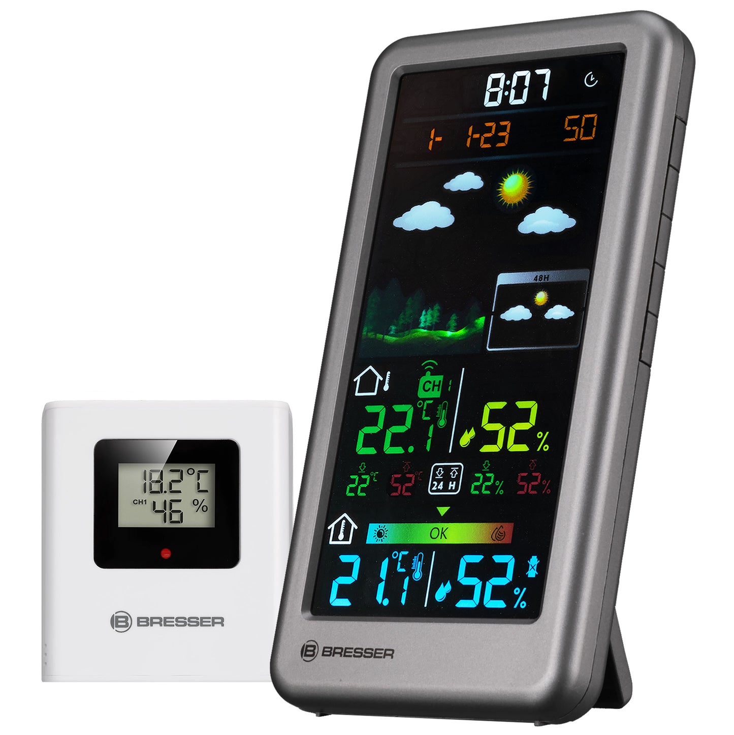 Метеостанція Bresser RC Neomeo V Silver (7006511)