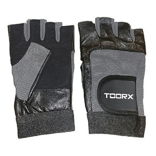 Рукавиці для фітнесу Toorx зі шкіри та спандексу S Neri/Grigi (AHF-031)